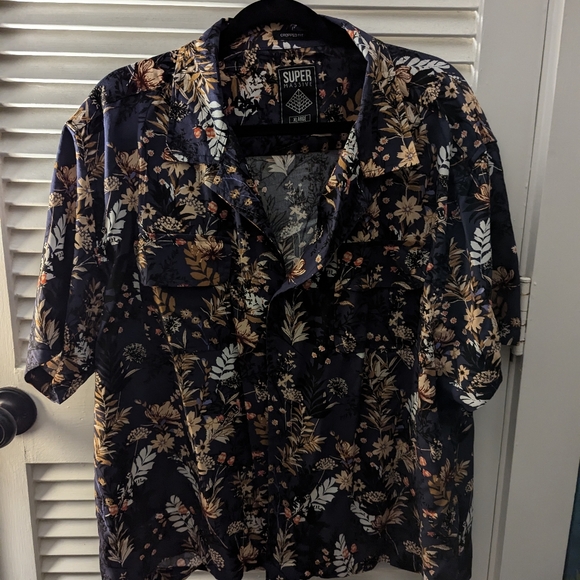 Super Massive floral cropped button up - Picture 5 of 5